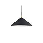 Kuzco Lighting 493126-BK-GD Dorothy 1-Lumière 60W Noir et or Suspendu