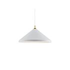 Kuzco Lighting 493126-WH-GD Dorothy 1-Lumière 60W Blanc et or Suspendu