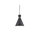 Kuzco Lighting 493210-BK-GD Vanderbilt 1-Lumière 60W Noir et or Suspendu