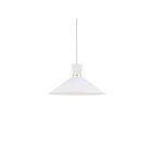 Kuzco Lighting 493216-WH-GD Vanderbilt 1-Lumière 60W Blanc et or Suspendu