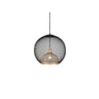 Kuzco Lighting 494418-BK-GD Gibraltar 1-Lumière 60W Noir et or Suspendu
