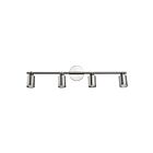 Éclairage fixe sur rail Kuzco Lighting Belfast 88294BN 4-Lumières 200W nickel brossé