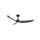 Kuzco Lighting CF72952-BG-MB-5CCT Hugo 53W 52" Or Brossé et Matte Noir LED Ventilateur CCT Sélectionnable