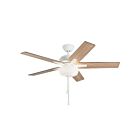 Kuzco Lighting CF78752-WH-LKP Erikson 83W 52" Blanc LED Ventilateur 3000K