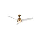 Kuzco Lighting CF91954-BG-WH Thalia 83W 54" Or Brossé et Blanc LED Ventilateur 3000K