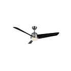 Kuzco Lighting CF91954-BN-MB Thalia 83W 54" Nickel Brossé et Matte Noir LED Ventilateur 3000K