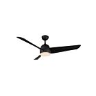 Kuzco Lighting CF91954-MB Thalia 83W 54" Matte Noir LED Ventilateur 3000K