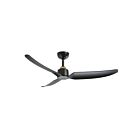 Kuzco Lighting CF92952-BG-MB Hugo 32W 52" Matte Noir Ventilateur
