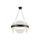 Kuzco Lighting CH13922-UBCR-UNV Taurus 32W Bronze urbain et verre strié transparent LED Lustre