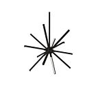 Kuzco Lighting CH14220-BK Sirius 48W Noir LED Lustre