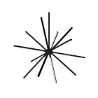 Kuzco Lighting CH14232-BK Sirius 65W Noir LED Lustre