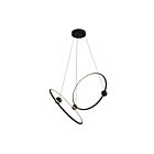 Kuzco Lighting CH17702-BK Isho 41W Noir LED Lustre