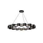 Kuzco Lighting CH18035-GBK Nami 39W Noir lustré LED Lustre