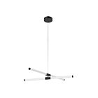 Kuzco Lighting CH18537-BK Akari 48W Noir LED Lustre
