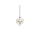 Kuzco Lighting CH19220-BK-AN Monza 59W Noir et laiton antique LED Lustre