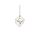 Kuzco Lighting CH19226-BK-AN Monza 84W Noir et laiton antique LED Lustre