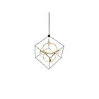 Kuzco Lighting CH19234-BK-AN Monza 111W Noir et laiton antique LED Lustre