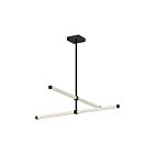 Kuzco Lighting CH23532-BK Blade 20W Noir LED Lustre