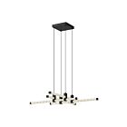Kuzco Lighting CH23534-BK Blade 29W Noir LED Lustre