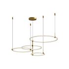 Kuzco Lighting CH24755-BG Bruni 115W Or brossé LED Lustre