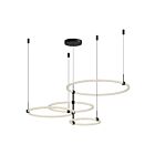 Kuzco Lighting CH24755-BK Bruni 115W Noir LED Lustre