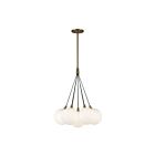 Kuzco Lighting CH3117-BG-OP Bolla 20W Or brossé et verre opale LED Lustre