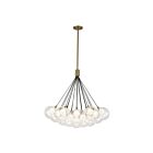 Kuzco Lighting CH3128-BG Bolla 55W Or brossé LED Lustre