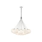Kuzco Lighting CH3128-OP Bolla 55W Verre opale LED Lustre