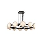 Kuzco Lighting CH320050UBAR-UNV Alonso 40W Bronze urbain et albâtre LED Lustre