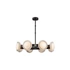 Kuzco Lighting CH320837UBAR-UNV Alonso 30W Bronze urbain et albâtre LED Lustre