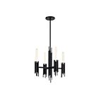 Kuzco Lighting CH335019MB Torres 4-Luminaires 240W Noir mat Lustre