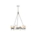 Kuzco Lighting CH338632PNAR Lucian 6-Luminaires 360W Nickel poli et albâtre Lustre