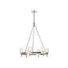 Kuzco Lighting CH338632PNCC Lucian 6-Luminaires 360W Cristal transparent et nickel poli Lustre