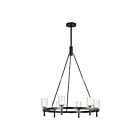 Kuzco Lighting CH338632UBCC Lucian 6-Luminaires 360W Cristal transparent et bronze urbain Lustre