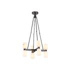 Kuzco Lighting CH338822UBAR Lucian 8-Luminaires 480W Bronze urbain et albâtre Lustre