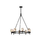 Kuzco Lighting CH338836UBAR Lucian 8-Luminaires 480W Bronze urbain et albâtre Lustre