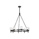 Kuzco Lighting CH338836UBCC Lucian 8-Luminaires 480W Cristal transparent et bronze urbain Lustre