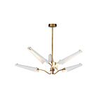 Kuzco Lighting CH347646MWVB Osorio 31W Blanc mat et laiton vieilli LED Lustre