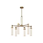 Kuzco Lighting CH355632VBGO Wynwood 6-Luminaires 360W Laiton vieilli et opale lustré Lustre