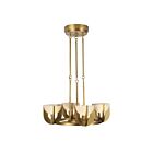 Kuzco Lighting CH362423VBAR-UNV Colette 25W Laiton vieilli et albâtre LED Lustre