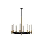 Kuzco Lighting CH416108MBBG Rue 8-Luminaires 480W Noir mat et or brossé Lustre