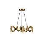 Kuzco Lighting CH420823BG Sadie 8-Luminaires 320W Or brossé Lustre