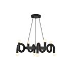 Kuzco Lighting CH420823MB Sadie 8-Luminaires 320W Noir mat Lustre