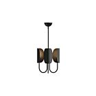 Kuzco Lighting CH450715MB Seno 3-Luminaires 180W Noir mat Lustre