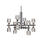 Chandelier LED à tige Kuzco Lighting Honeycomb CH52127-CH 60W chrome