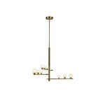 Kuzco Lighting CH55524-BG-OP Cypress 32W Or brossé et verre opale LED Lustre
