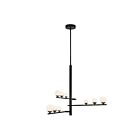 Kuzco Lighting CH55524-BK-OP Cypress 32W Noir et verre opale LED Lustre