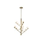 Kuzco Lighting CH55530-BG-OP Cypress 54W Or brossé et verre opale LED Lustre