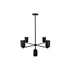 Kuzco Lighting CH57731-BK Nola 5-Luminaires 200W Noir Lustre