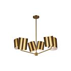 Kuzco Lighting CH58830-BG Keiko 6-Luminaires 360W Or brossé Lustre